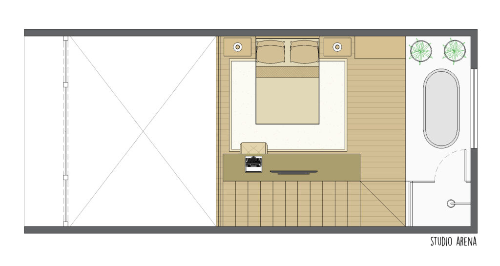 projeto chalé airbnb, studio arena arquitetura